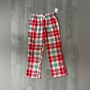 Old Navy Plaid Pajama Bottoms - Red, Green, and White